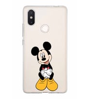Xiaomi Mi 8 Se Uyumlu Kapak Mickey Mouse Tasarımlı Şeffaf Silikon Kılıf
