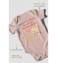 Babaya ve Anneye Özel Kısa Kollu Bebek Body %100 Pamuk