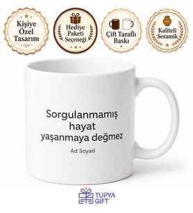 Felsefeciye Hediye Filozof Sözü Ahlak Kuramları Düşünce Tarihi Varlık Sorgulaması Kupa Bardak