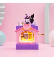 Cinnamoroll Pompompurin Kuromi  Sevimli Dondurma Arabası Müzik Kutusu (Mor)