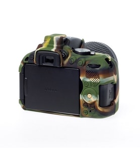 EasyCover Nikon D5300 Silikon Kılıf ECND5300C (Kamuflaj) (Yeşil)