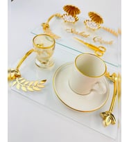 Embrace Gold Şeffaf Söz Tepsisi  (Gold)
