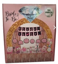 Bekarlığa Veda Gelin Partisi Seti (132 Parça) (Pembe)