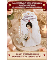 10 Adet Gelin Konsept Kelebek Anahtarlık - Nişan Hediye - Kına Hediye - Nikah Hediye * 7x12cm