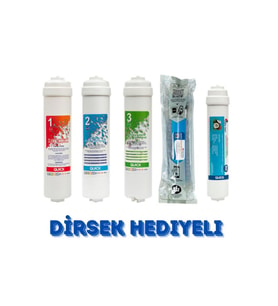 Kapalı Kasa Su Arıtma Cihazı Filtresi 5 Li Set Lg Membran (Krem)