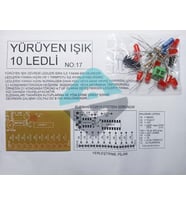 Yürüyen Işık Devresi 10 Ledli Demonte Kit Kendin Yap