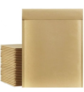 Kraft Kaplı Balonlu (Baloncuklu pat pat) Zarf 17x25+5cm  50 Adet
