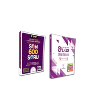 Karekök Yayınları Karekök 8. Sınıf Lgs Den Önce Çözülmesi Gereken Son 600 Soru 5 Li Deneme Set 2 Kitap (Çok Renkli)