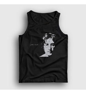 Presmono Unisex Siyah Self Portrait Beatles John Lennon Atlet 35137tt