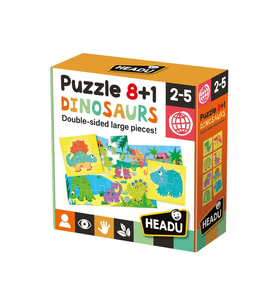 Headu 8 1 Çift Taraflı Dinazor Puzzle