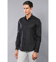 Düz Slim Fit Siyah Erkek Gömlek - Wessi