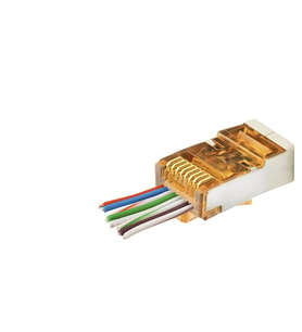 Cat6E Ez Rj45 Metal Konnektör 100 Adet Plastik Kutu - Turuncu ND2421