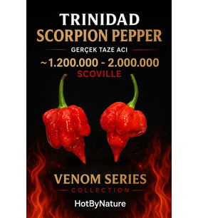 TRINIDAD SCORPION PEPPER / 1,2 – 2 Milyon Scoville - Gerçek Taze Acı Biber