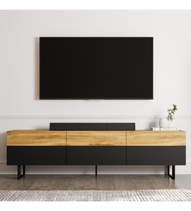 TV Sehpası İmza Siyah Kilim 180 cm