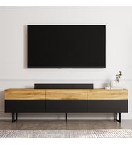 TV Sehpası İmza Siyah Kilim 180 cm