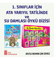 1.Sınıf Ata Yarıyıl Tatilinde + Su Damlası Öykü Dizisi (Beyaz)