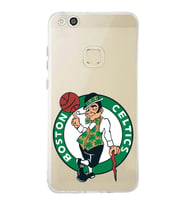 Huawei P10 Lite Uyumlu Kapak Boston Celtics Tasarımlı Şeffaf Silikon Kılıf