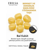 Sertifikalı Cüzdan Boy Bal Kalsit Taşı Kütle - İç Huzur ve Duygusal Canlılık Kazandırır (Çok Renkli)