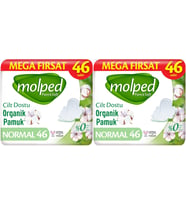 Molped Pure&Soft Hijyenik Ped Normal 92 (2PK*46) Adet Mega Pk