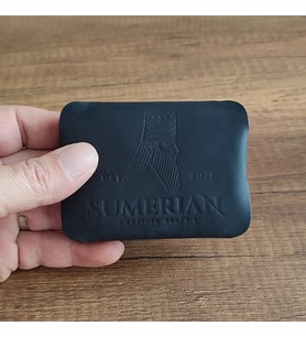 Sumerian Deri Cüzdan , Hediyelik Crazy Deri Cüzdan Siyah (RFID Kart Koruma Hediye )