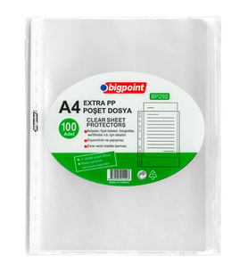 Bigpoint Poşet Dosya Extra 50 Mikron 100'lü Paket