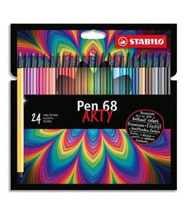Stabilo Pen 68 Arty 24 Lü Yeni 6824-1-20 (Siyah)