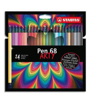 Stabilo Pen 68 Arty 24 Lü Yeni 6824-1-20 (Siyah)