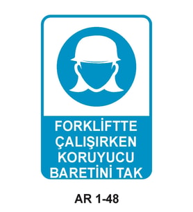 İŞ GÜVENLİĞİ UYARI LEVHASI 1 ADET PVC 21 X 29CM