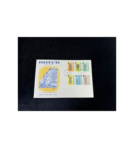 İsle of Man FDC 1978 EUROPA '78 MANX CROSSES İlk Gün Zarfı Tam Seri