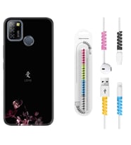 INFINIX Smart 4 5 6 Zero 8 S5 Pro Kılıf Kablo Koruma Spiral Silikon Love 1629