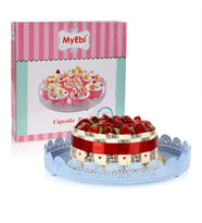 Metal Cupcake Standı Mavi Kek Standı