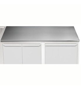 Electrolux Professional Üst Tabla, Sırtsız, 1500 Mm, 1,5 Mm Kalınlıkta Üst Tabla 18 Mm Kalınlığında Ses Sönümlendirici Malzeme Ve Ayrıca 2 Paslanmaz Kayıtla Güçlendirilmiştir - Modular Line TPLA15