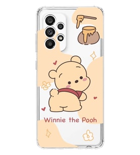 Samsung Galaxy A32 Uyumlu Winnie The Pooh Tasarımlı Şeffaf Telefon Kılıfı