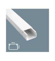 Mutlusan 40X25 Yapışkanlı Kablo Kanalı 80 Metre (Beyaz)