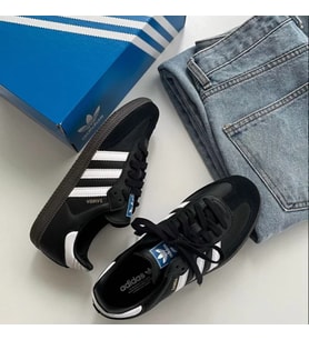 ADİDAS SAMBA CLASSİC BLACK WHİTE VEGAN