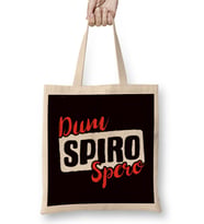 Latin Phrase Dum Spiro Spero Language Education Motivation Bez Çanta Uzun Saplı
