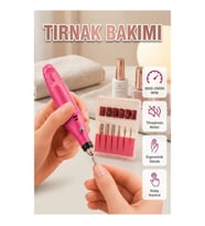 6 Başlıklı Şarjlı Elektrikli Manikür Pedikür Bakım Seti Hız Ayarlı