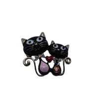 Bastet Anne Kız Kediler Broş Yaka İğnesi