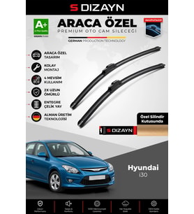 S-Dizayn Hyundai i30 Ön Cam Silecek Seti 2010-2012 Premium Araca Özel 60-45 Cm A+ Kalite