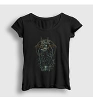 Presmono Kadın Siyah Coffin Lamb Of God T-Shirt 93837tt
