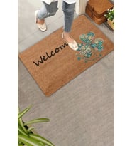 Valerine Life İyi Şans Yoncası Welcome Kapı Önü Paspası 45x70cm