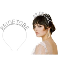 Gümüş Kaplama Kristal Taşlı Bride To Be Gelin Tacı