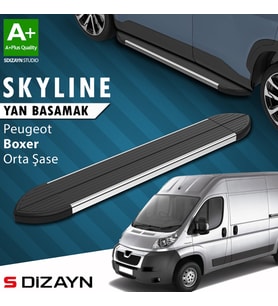 S-Dizayn Peugeot Boxer 3 Orta Şase Skyline Krom Yan Basamak 253 Cm 2006 Üzeri A+ Kalite
