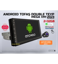 ANDROİD 7 İNÇ OTO TEYP (2GB/32GB) 8 LED GECE GÖRÜŞ GERİ VİTES KAMERA İKİSİ BİR ARADA