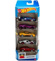 Hot Wheels-1806 Beşli Araba Seti Motor Show Hly63 (Çok Renkli)