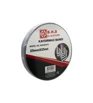 25MM X 25MT KAYDIRMAZ SİYAH BANT (5680)