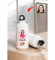 Kız Arkadaşa Doğum Günü Hediyesi Karikatürlü 600 ML Kapaklı Su Matarası