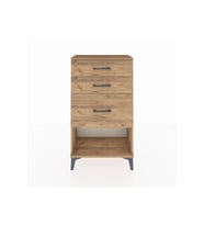 Arges Komodin 3 Çekmeceli 60x30x106 Çam-Çam