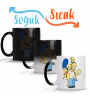 Familia Simpsons Sihirli Kupa Bardak Porselen