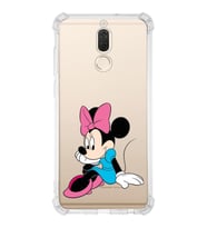 Huawei Mate 10 Lite  Köşe Korumalı Antişok Kapak Minnie Mouse Tasarımlı Şeffaf  Kılıf